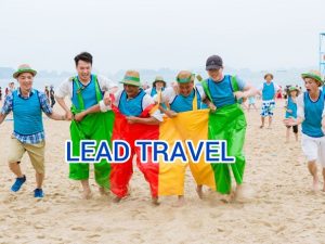 trò chơi team building bãi biển